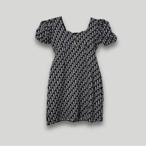 Black and White Dior Patterned Dress